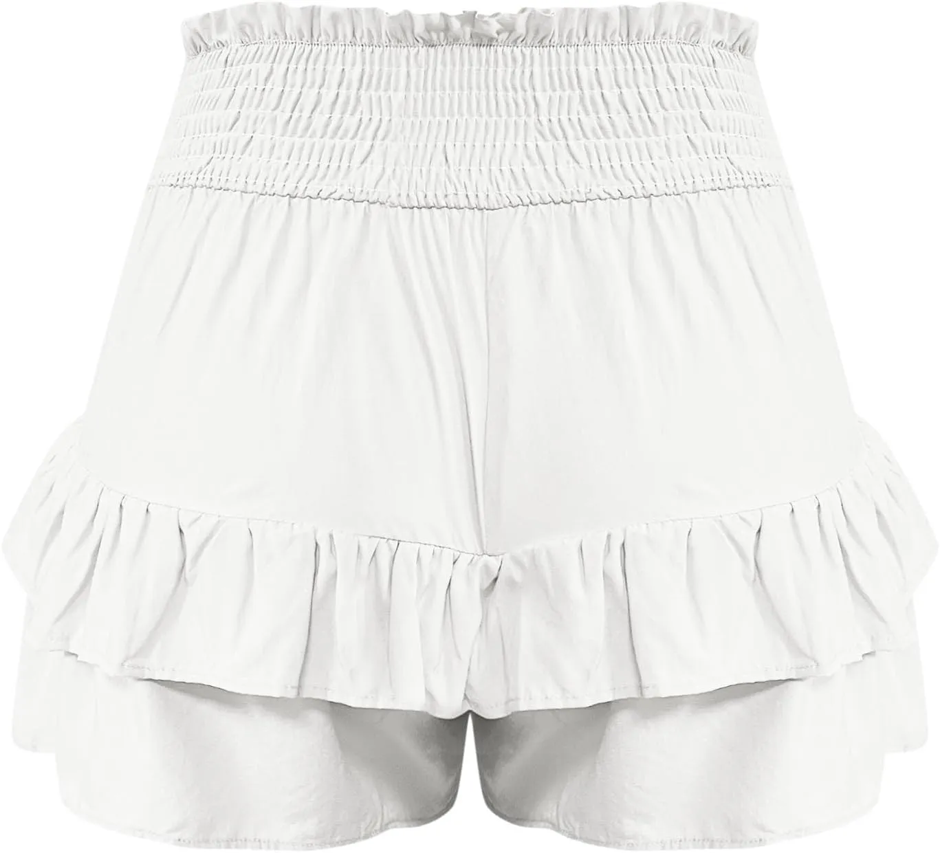 Womens High Waisted Ruffle Shorts Flowy Workout Running Tennis Skorts Baggy Summer Casual Cute Beach Short Pants 2025