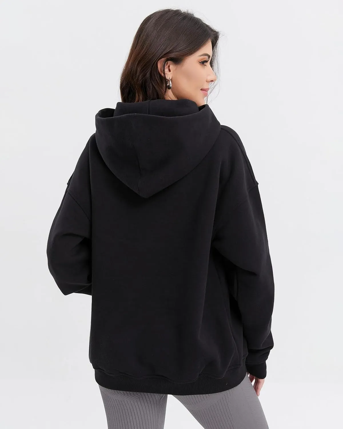 Womens Hoodies Long Sleeve Fleece Sweatshirts Pullover Top Cotton Fall/Winter 2024