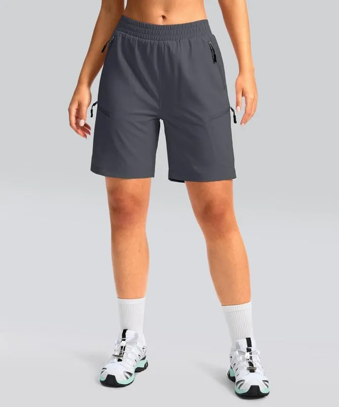 Women's Mountain Bike Shorts 4D Padded Cycling Shorts for Women Riding Biking Bicycle Biker Cycle UPF50 Zipper Pockets