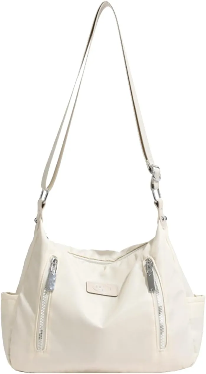 Women's Nylon Crossbody Bag - Waterproof, Lightweight Top Handle Casual Handbag & Messenger Bag