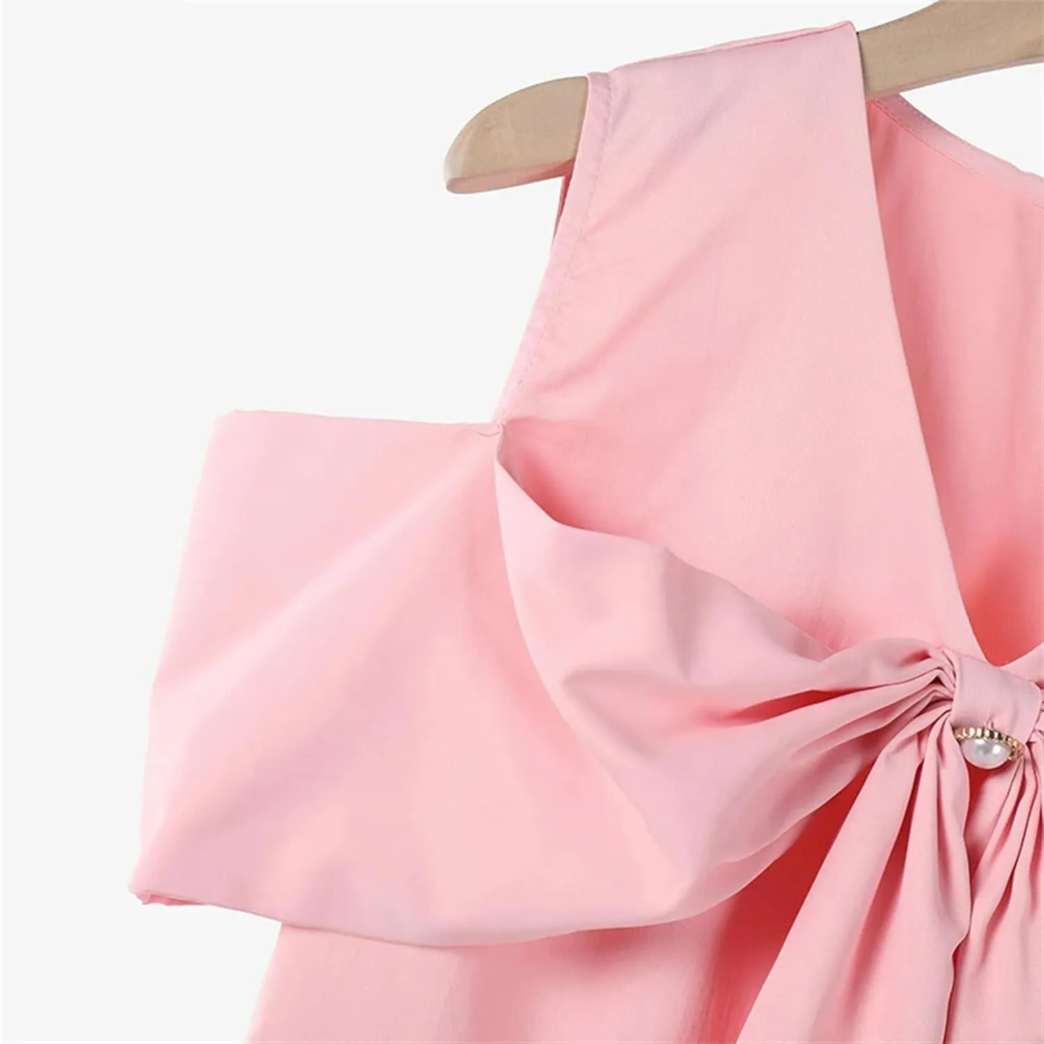 Women's Plus Size Tank Top Camisole with Bow - Summer V-Neck Sleeveless Work Shirt Off Shoulder Slim Fit Vest for Casual Wear