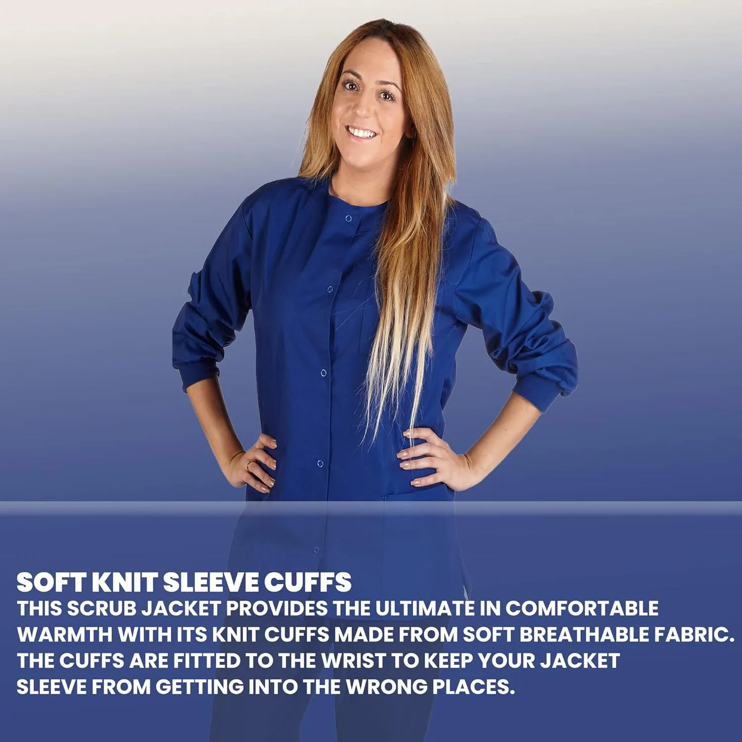 Women's Scrub Jacket Warm Up Medical Scrub Jackets for Women