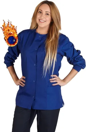 Women's Scrub Jacket Warm Up Medical Scrub Jackets for Women