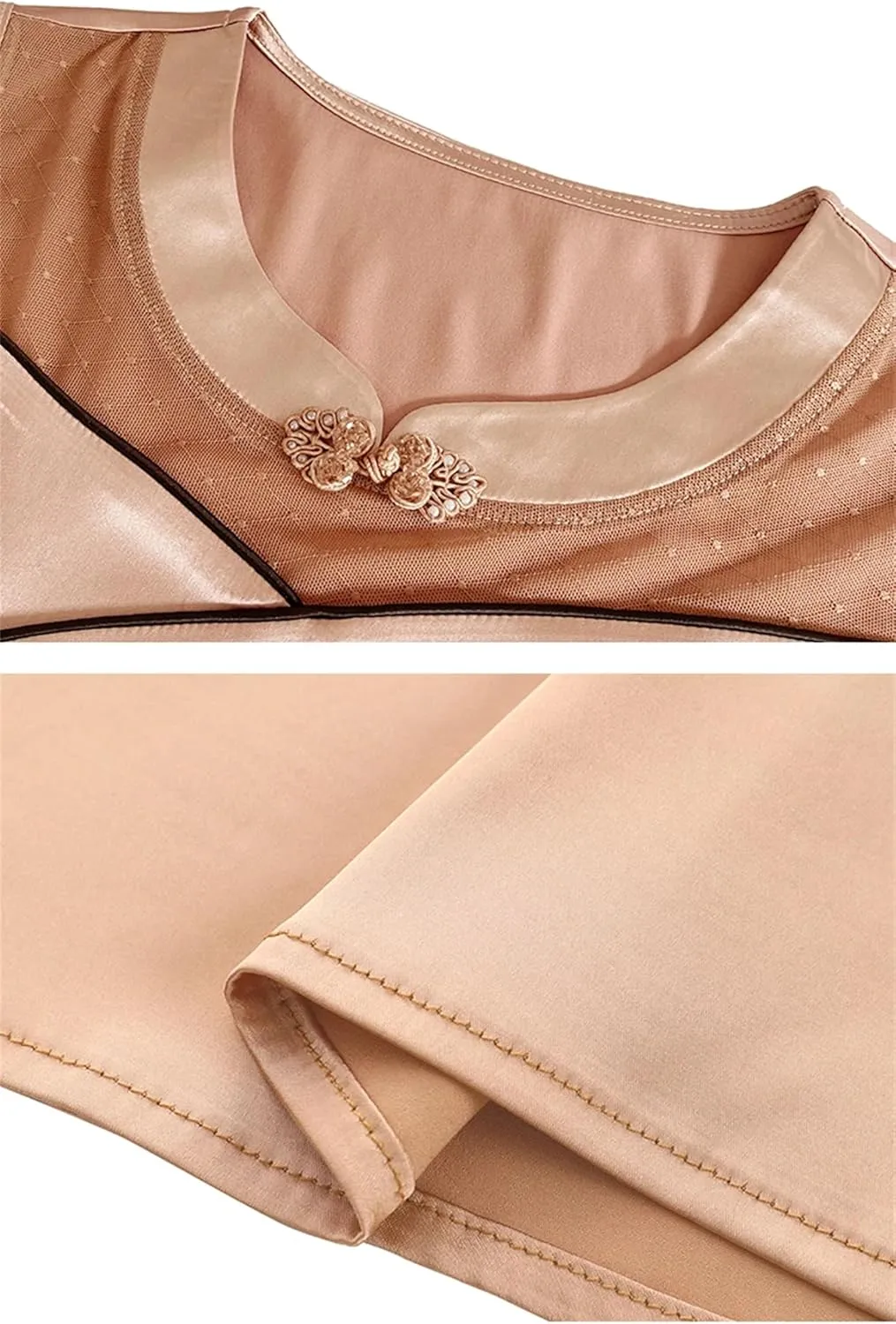 Women's Silk Satin Tank Top Camisole Summer Loose Fit Sleeveless Vest Seamless Casual Lounge Wear O-Neck Patchwork Undershirt