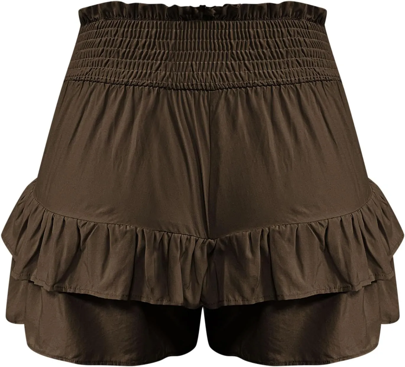 Womens Skorts Floral Ruffled Chiffon Flowy Boho Shorts High Waist Summer Casual Mini Shorts Beach Comfy Clothes