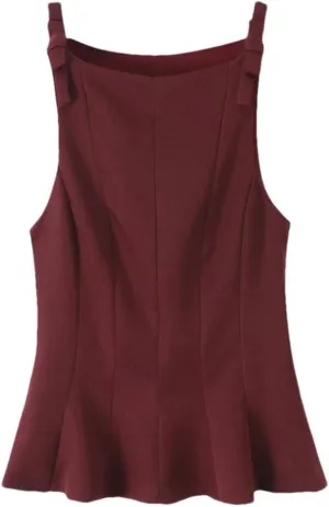 Women's Solid Color Casual Square Neck Simple Multi-Color Sleeveless Camisole Top