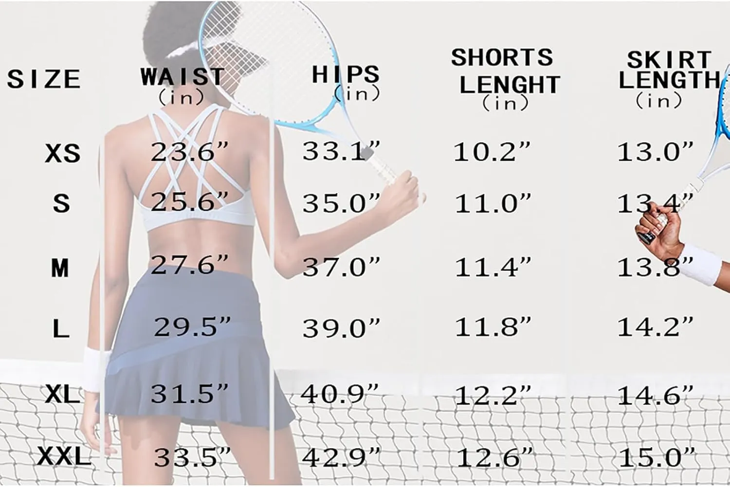Womens Tennis Skirt Pleated Athletic Skirts with Pockets Shorts High Waisted Golf Skort for Workout Pickleball