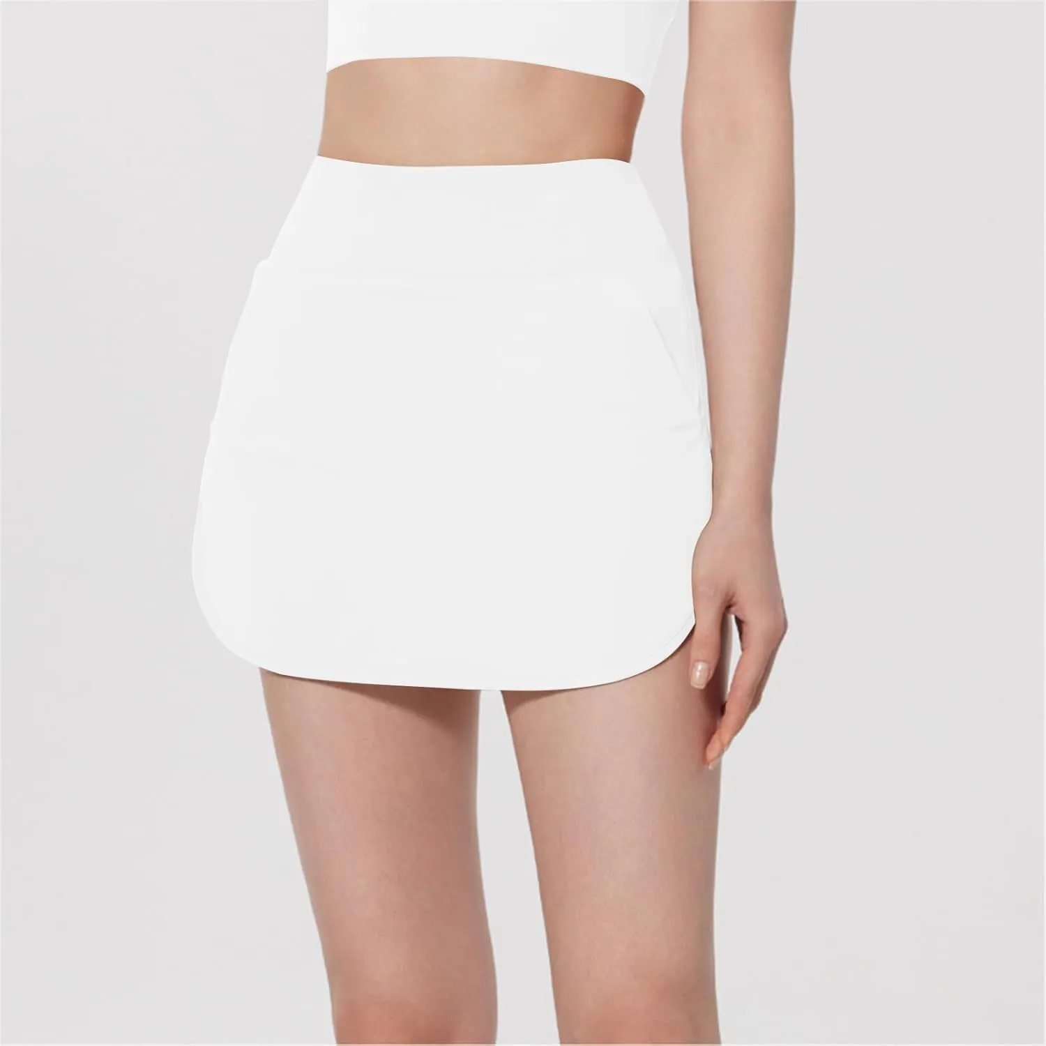 Women's Tennis Skirts Golf Skorts with Pockets High Waisted Side Slit Inner Shorts Yoga Athletic Workout Skirts