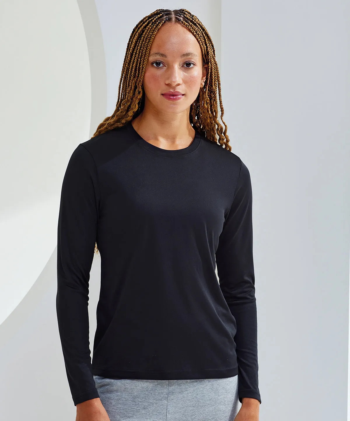 Womens TriDri® long sleeve performance t-shirt | White