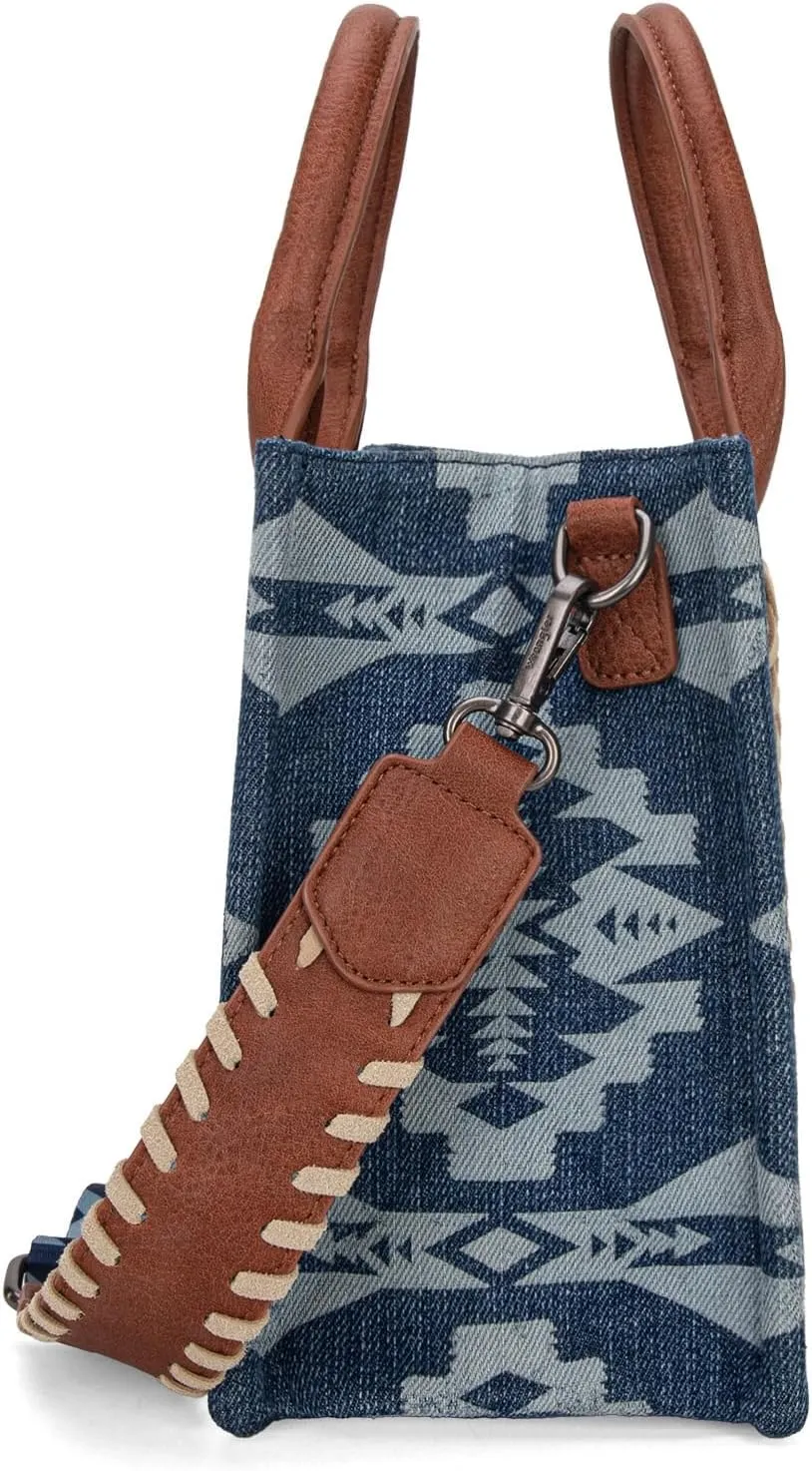 Wrangler Aztec Tote Bag for Women Western Top Handle Handbags and Purses