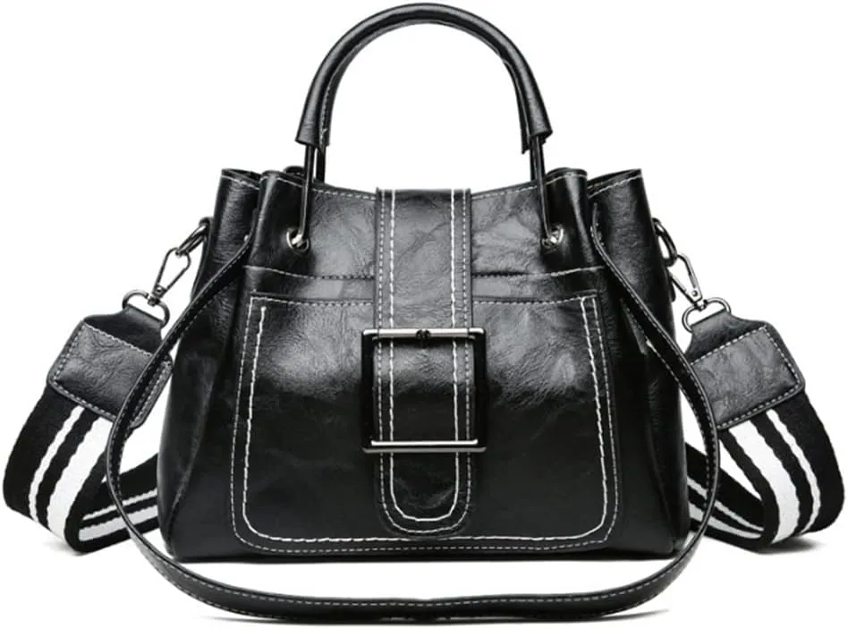 YAQUNICER Women Hobo Top-handle Bags Retro Bucket bag Unique Shoulder Crossbody
