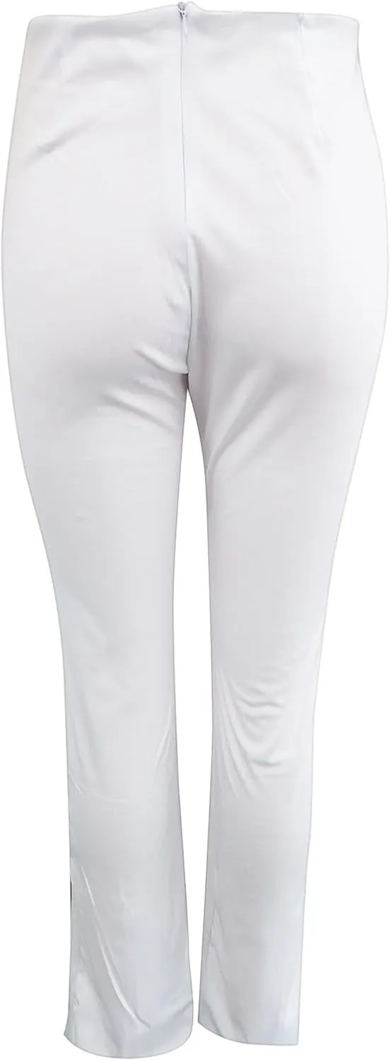 YOLAI Women Casual Wide Leg Pant High Waist Button Down Trousers Solid Color Business Work Trousers